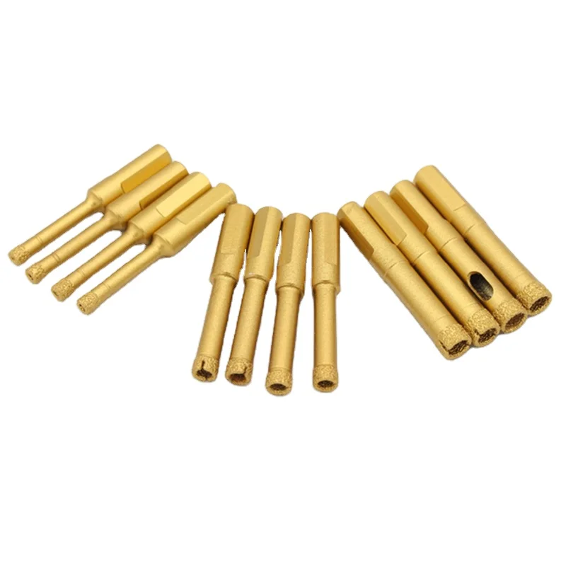 
Jorlio 4PCS / Set 6mm-20mm Vacuum Brazed Diamond Cutter Drill Bit for Glass Tile Vitrified Brick Marble Hole Saw 