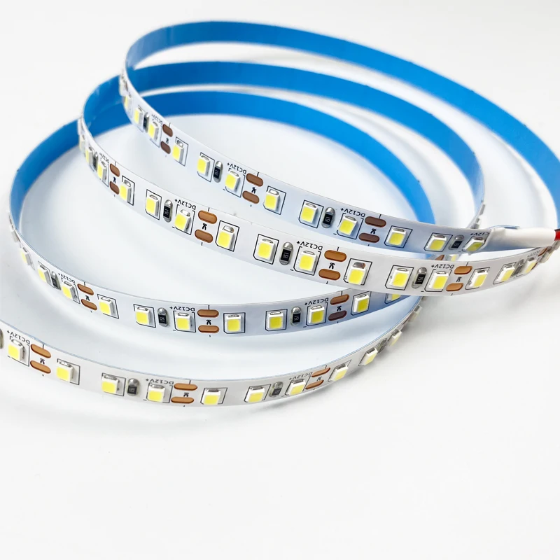 12V 24V led strip light SMD 2835 PCB 8mm width Flexible 3 in 1 Light Strip Cold White LED linear bar strip