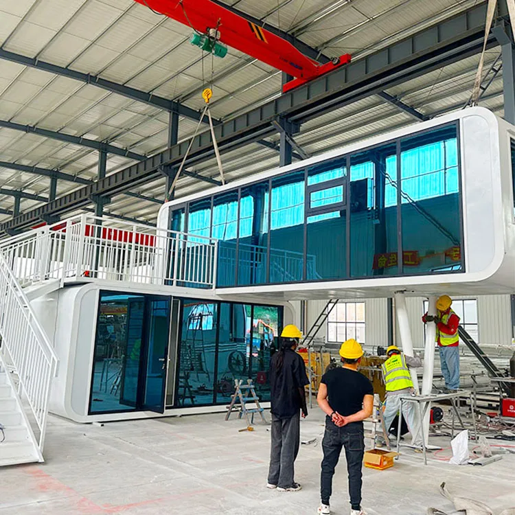 Reliable Quality Prefabricated House Pod Prefab Capsule Hotel Room Sleeping Apple Pod Cabin With Bedroom