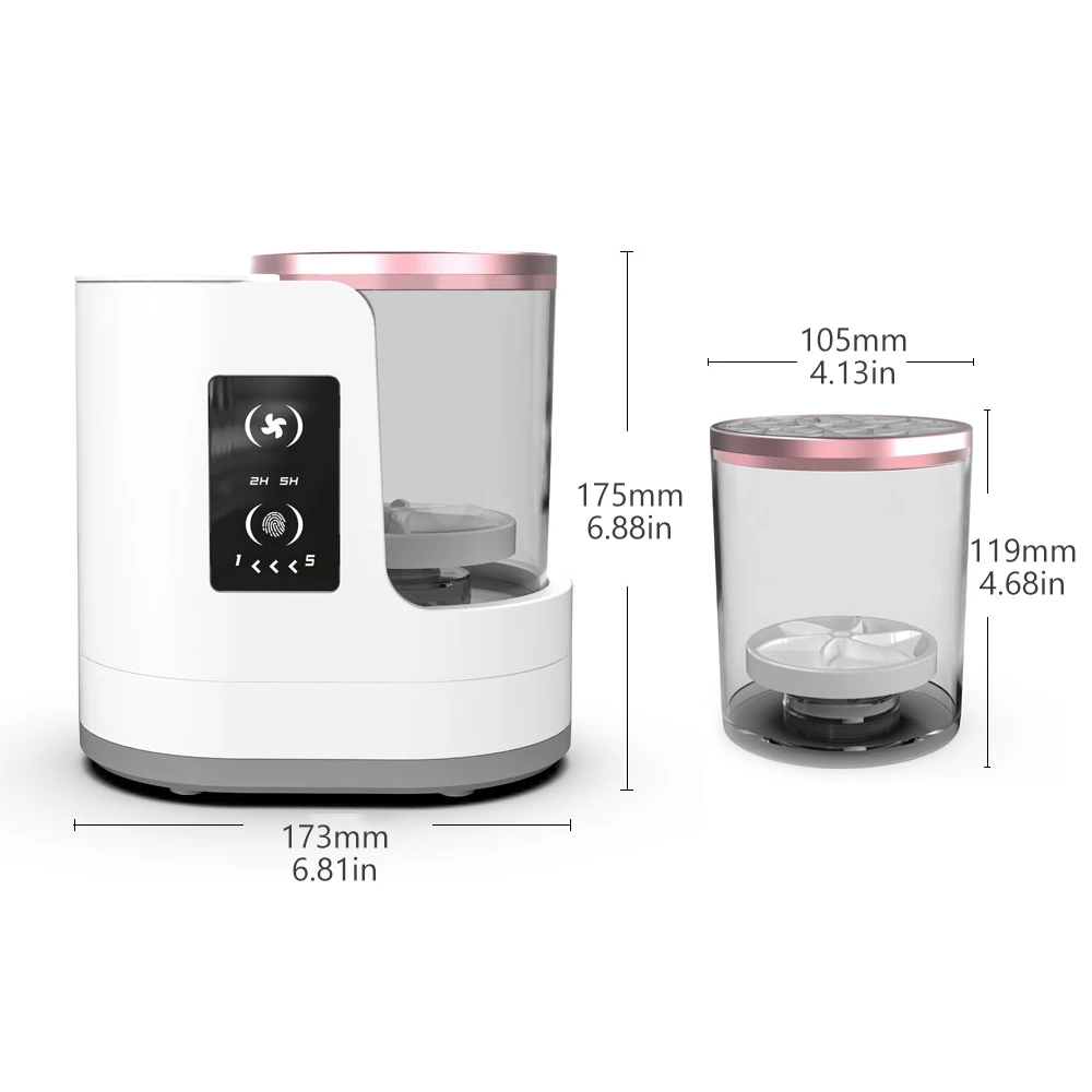 Multi-Functional Automatic Cosmetic Electric Makeup Brush Cleaner Machine with Makeup Brush Dryer for Makeup Sponges and Brushes