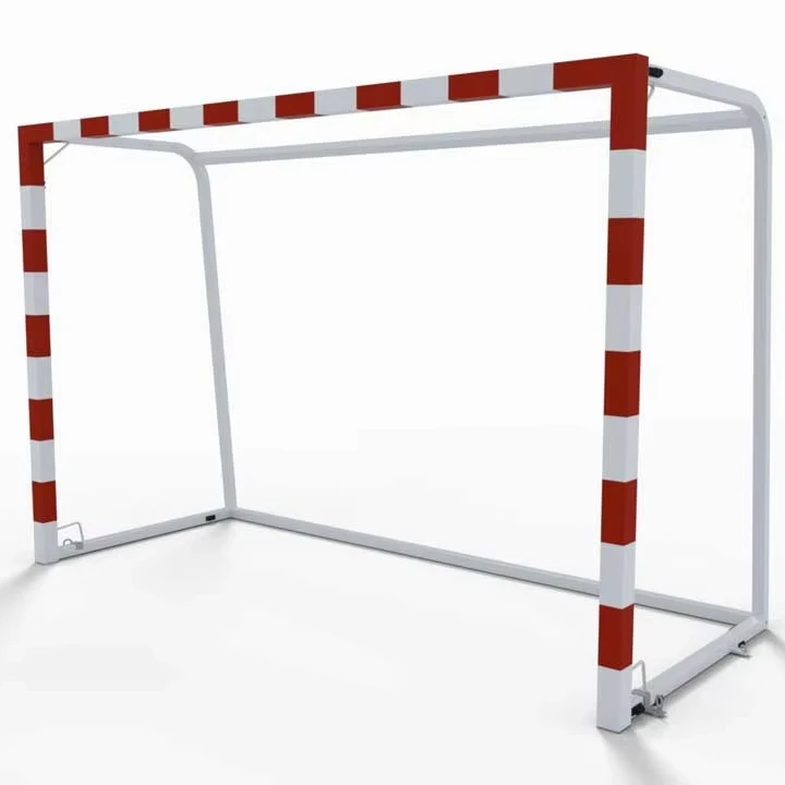 Customized Aluminum Handball Goals 3m*2m Steel Handball Goal Net Soccer Equipment For Indoor Court Use
