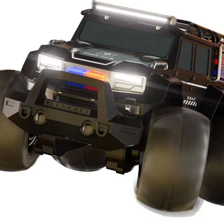 New product amphibious RC Police Car High Speed Off-Road RC cars with Light