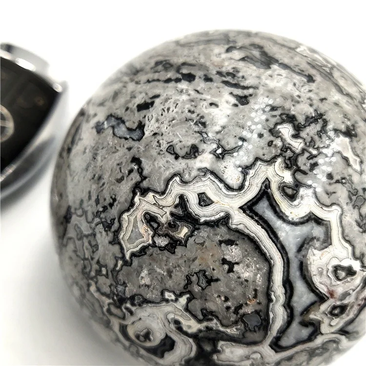 Wholesale natural quartz crystal ball Picasso spheres for home decor