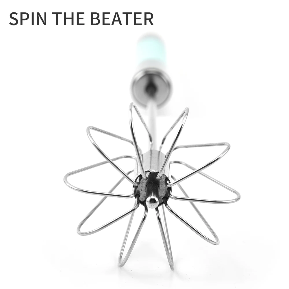 Kitchen semi-automatic mixer egg beater stainless steel egg whisk Manual Hand Mixer Self