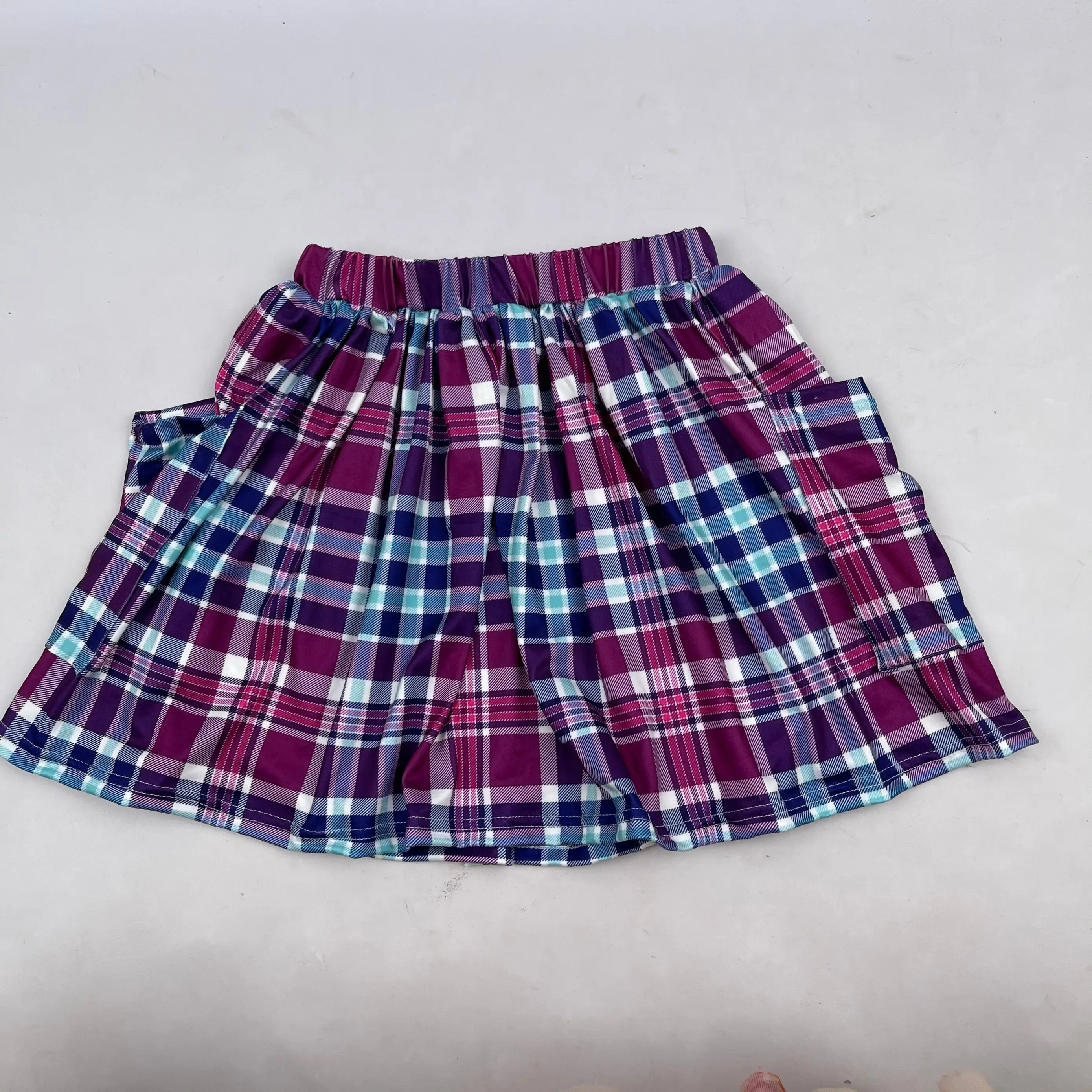 LZ 2022high quality elastic waist baby girl skirt pink heart Lollipop printing dance skirt toddler girl party skirt