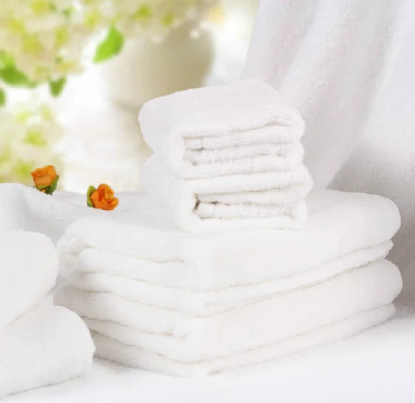 Роскошное банное полотенце для отеля, 100% хлопок, простое белое полотенце для отеля
