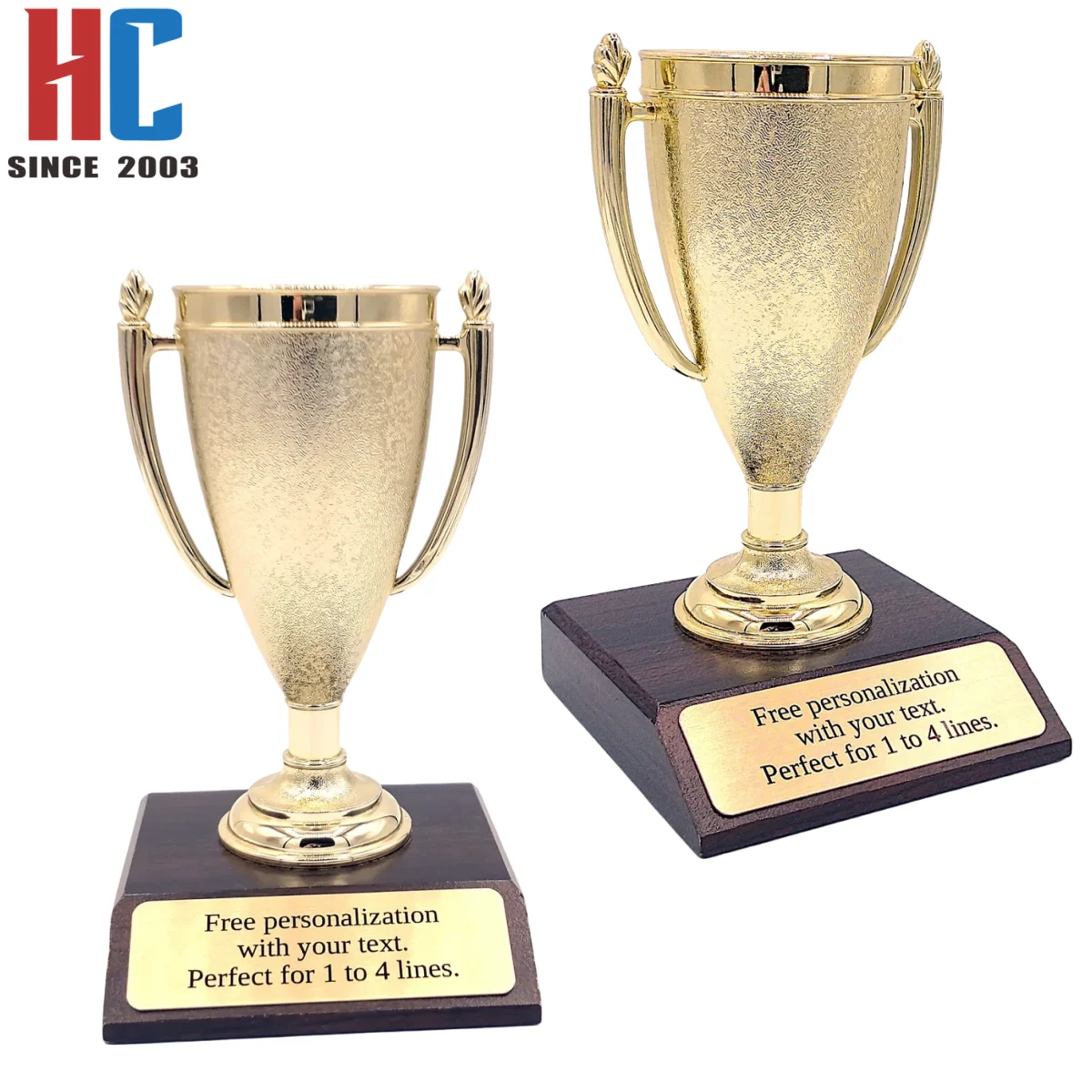 20 Years  Factory Custom Personalised Engraved metal Trophy Star Award