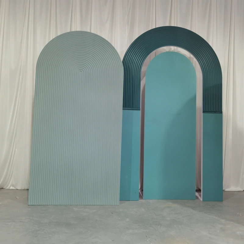 Happy Sweet 3D Wedding Arch BJ240028-44 baby pink Acrylic Layers Backdrop Birthday Background with butterfly