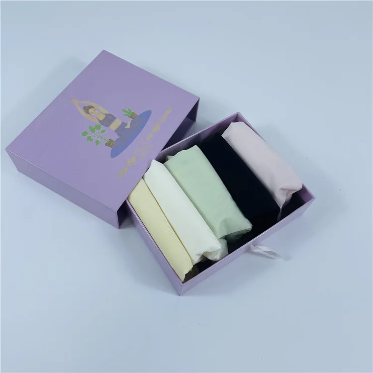 Purple drawer box underwear box for underwear and fall clothes factory direct support customized