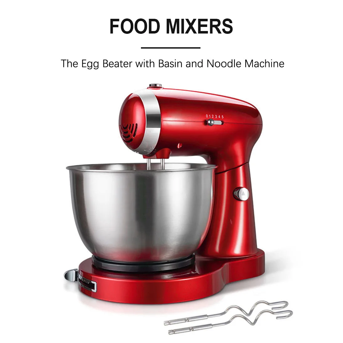 Amazon hot selling household appliances 1200W electric food mixers grinder kitchenaid food mixer with bowl