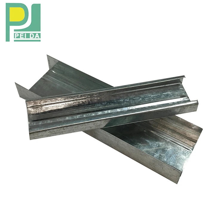 Factory Price Drywall Partition Sheet Metal Stud And Track Profiles For Gypsum Board
