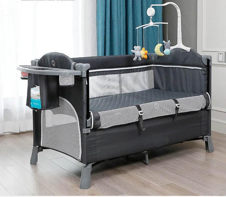 
High quality baby play pen safety baby game yard with net fabric 