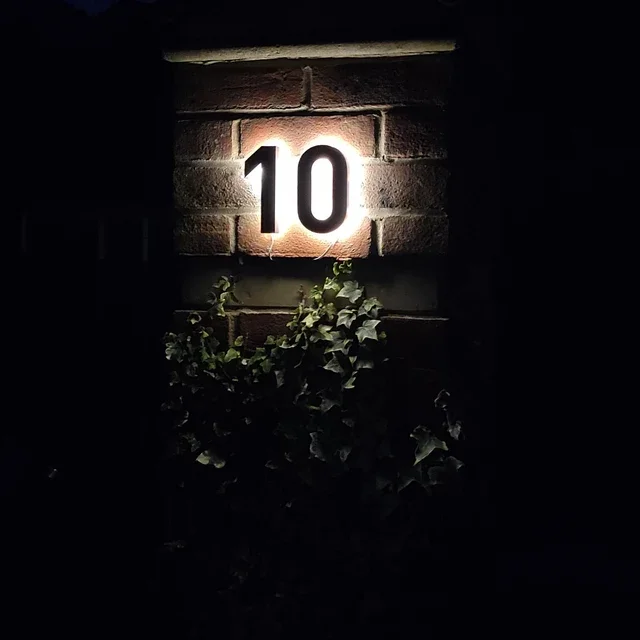 House Door Plate with Numbers Room Numbers Number Sign