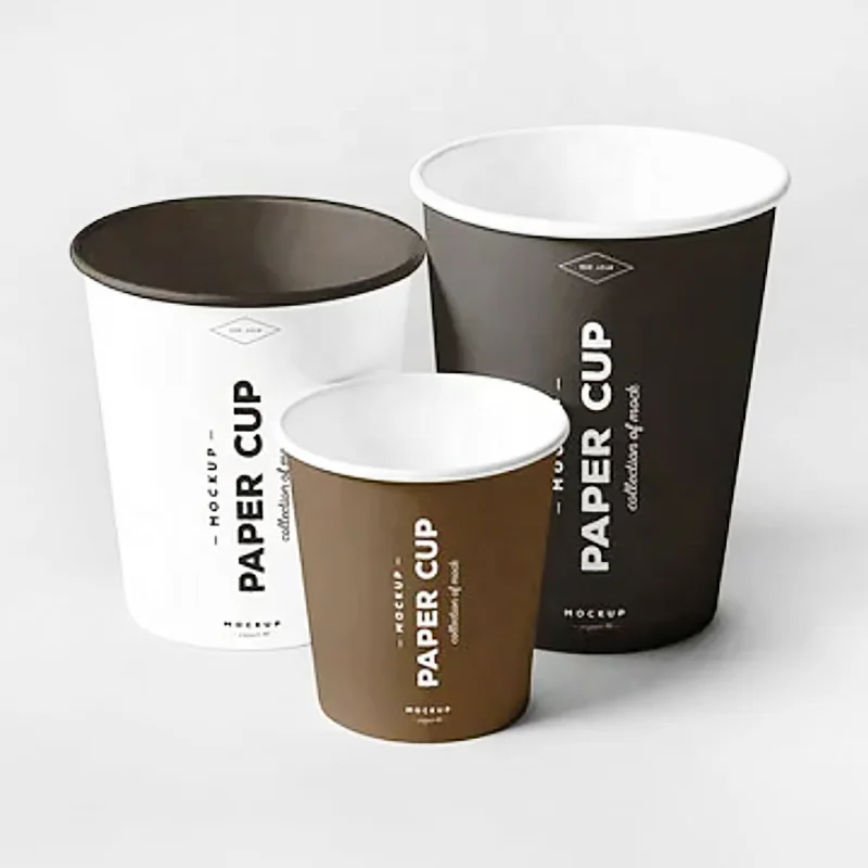 8 16oz Custom logo print food grade blank small size cups 1 2 2.5 3.5 oz 1oz 2oz 2.5oz 3oz frozen yogurt paper cup for coffee