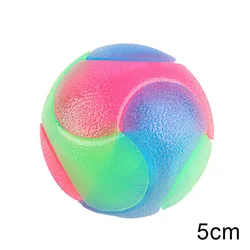 Led Flashing Elastic Toy Ball Molar Teeth Cleaning Bouncing Pet Ball Self Rotating Ball Smart Led Cat Toy
