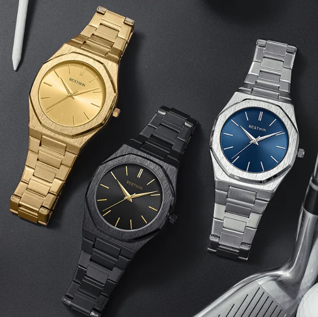 2022 Top Brand Men Luxury Fashion Waterproof Stainless Steel Watches Original Movement Quartz Wrist Watch Reloj de hombre