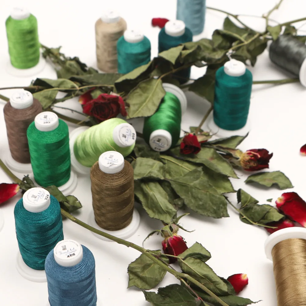 Горячая Распродажа 40 цветов 120D/2 полиэфирная Вышивальная нить 500 м набор 40WT домашняя компьютерная вышивальная машина специальная Вышивальная нить