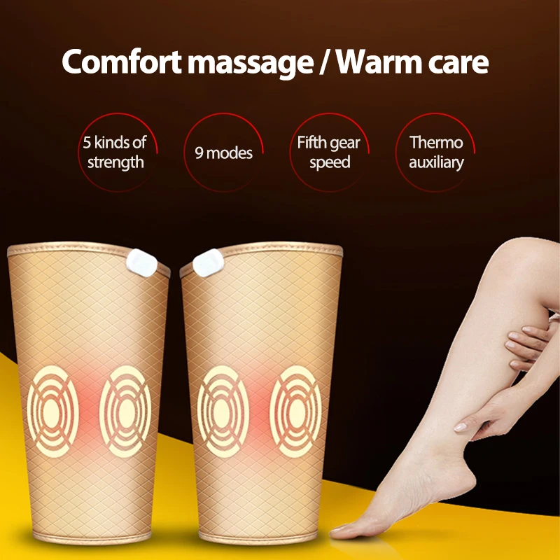 2024 New Leg Press Massage Air Compression Calf Knee Massage Full Leg Massager with Heat