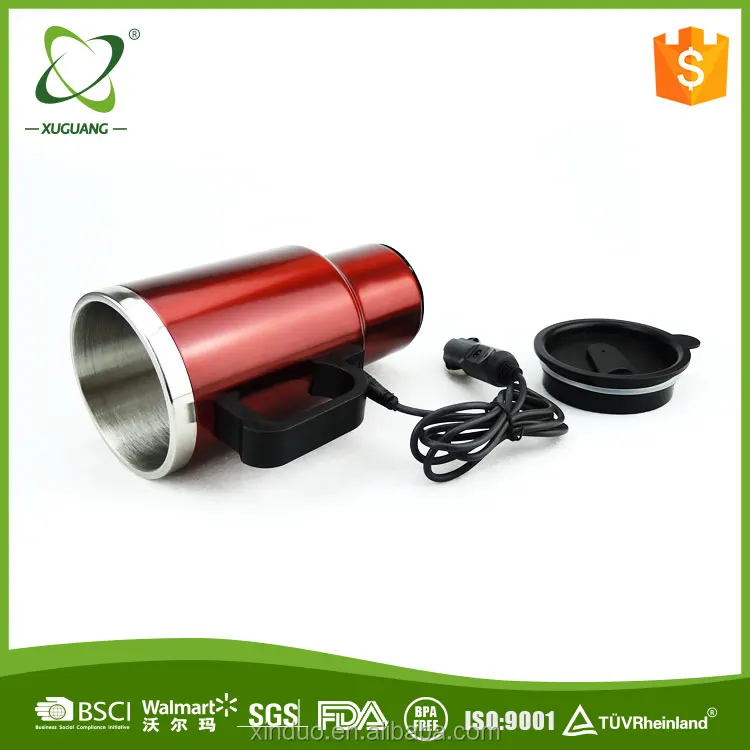 auto Travel Mug Electric warmer Coffee Mug with Car Plug usb heated thermos mug