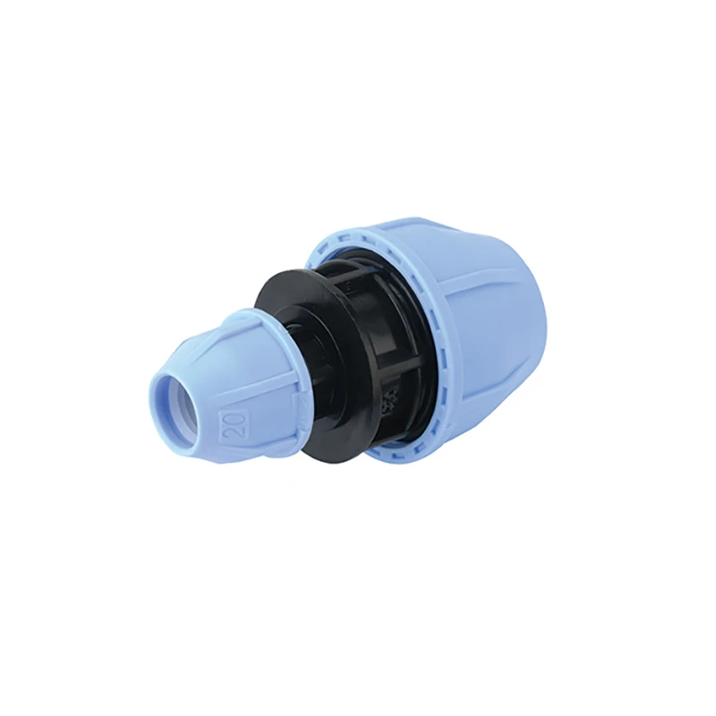 SALVADOR Durable 32mm DIN Light Blue Fish Type PN16 PP Compression Fittings Equal Tee for Irrigation Plastic Pipe Fittings