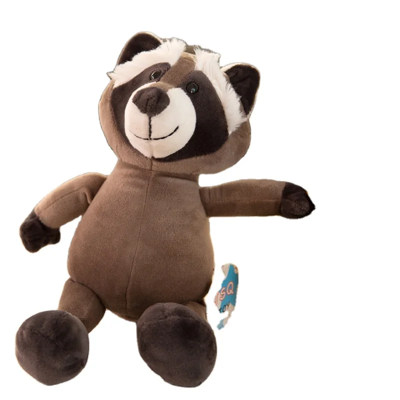 Raccoon Plush Pillow Cartoon Stuffed Animal Plush Toy Home Sofa Bedroom Decoration Rag Dolls Birthday Gift for Children Friends