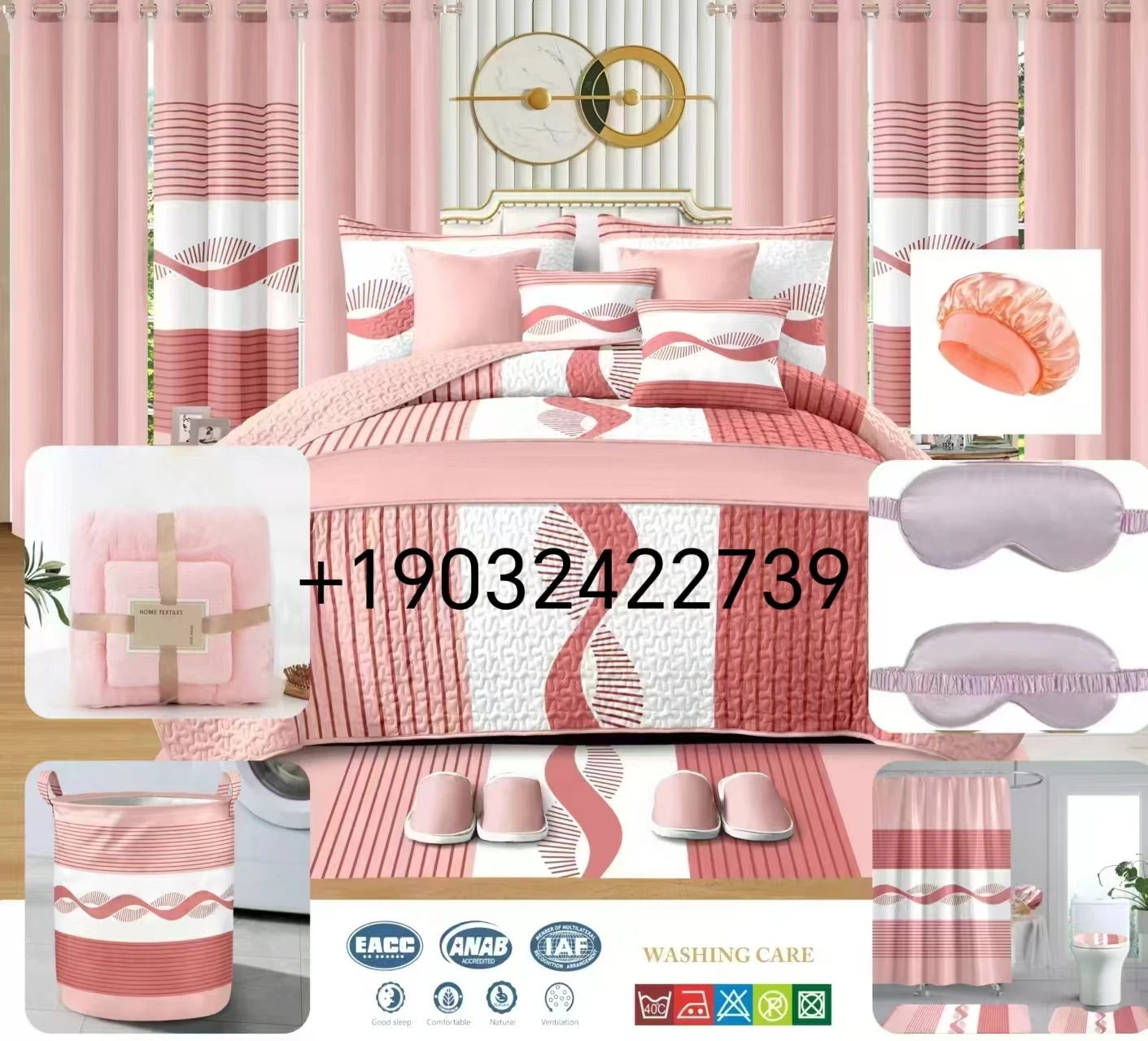 Wholesale Luxury 30 PCS Bedding Set Yellow Bedspread Pink Bedspread 12 PCS 24 PCS Bed Sheet Blanket drap de lit dessus de lit