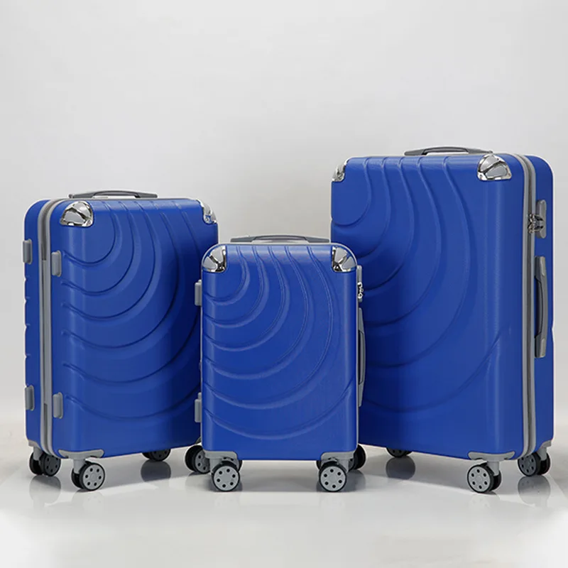 Carry-on suitcase 12pcs in 1 set semi-finished luggage set A hard shell suitcase 4 wheels cheap price trolley ABS PC luggage set