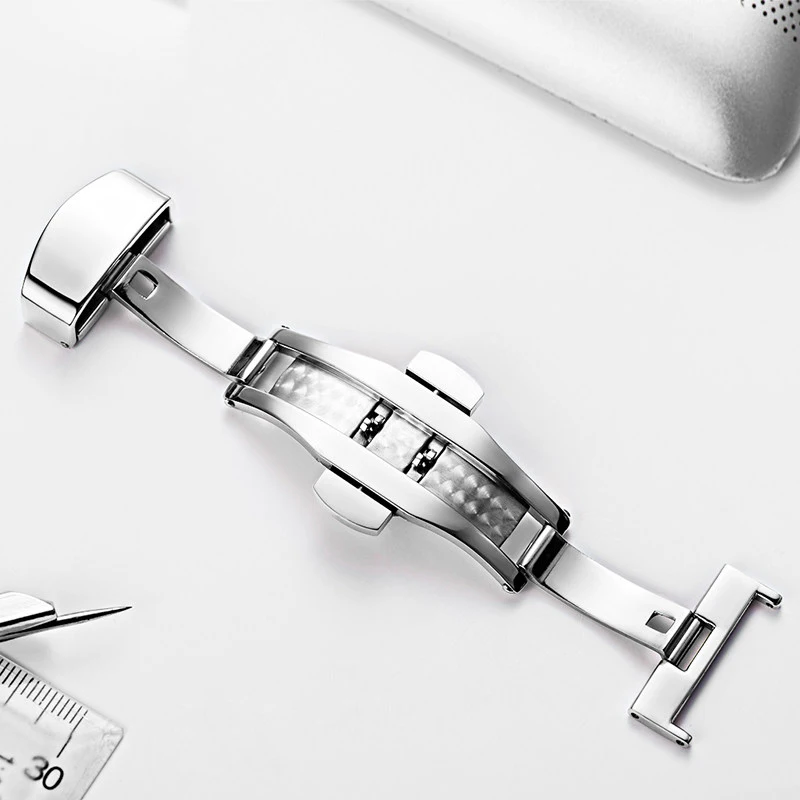 Factory Wholesale Watch Buckle Butterfly Deployment Clasp12Mm 14Mm 16Mm 18Mm 20Mm 22Mm316L Stainless Steel Watch band Clasp
