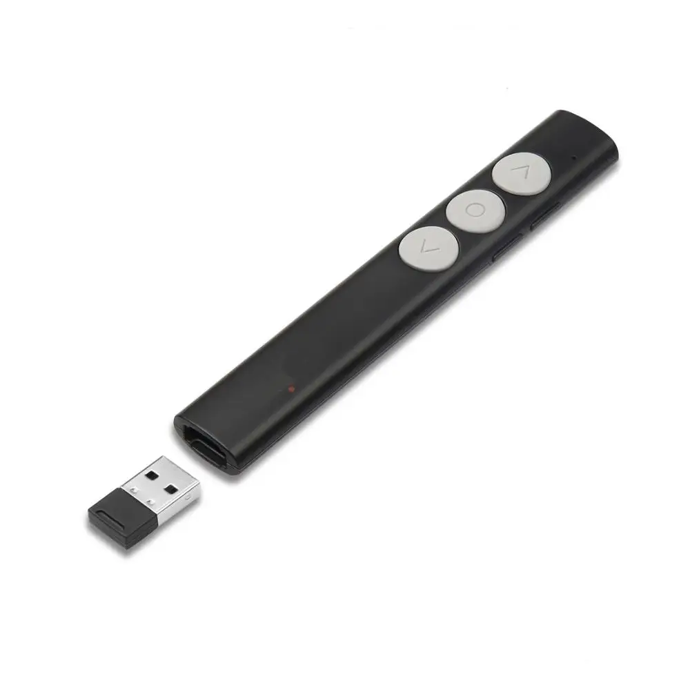  Беспроводной пульт дистанционного управления лазерная указка Презентер PPT Clicker USB зарядка ручка компьютер офис поворот страниц