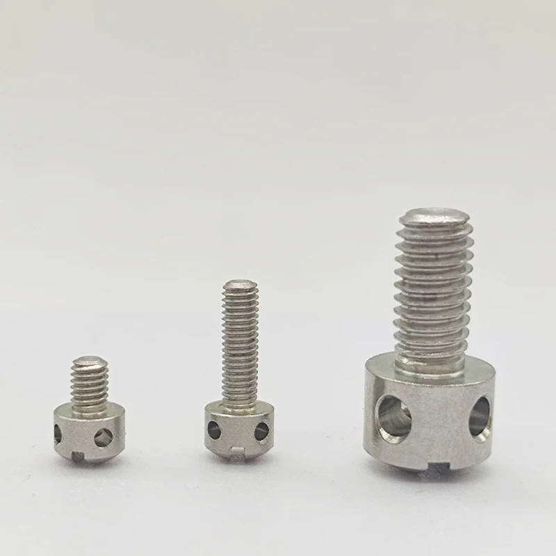 Lead seal screw Custom 304 stainless steel one-line hole bolt galvanized meter screw cross seal meter screw