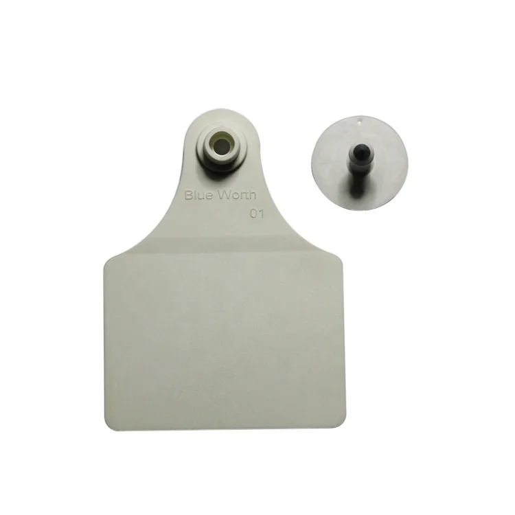 BLUEWORTH TPU Popular Sales Cattle Ear Tags Custom 74.5*100mm Blank Tag