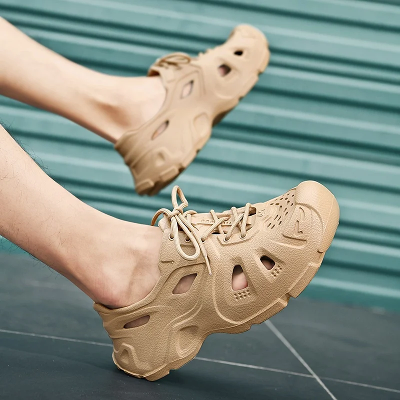 Wholesale EVA slippers for men casual slip on mans sneaker teenager beach summer clogs shoes