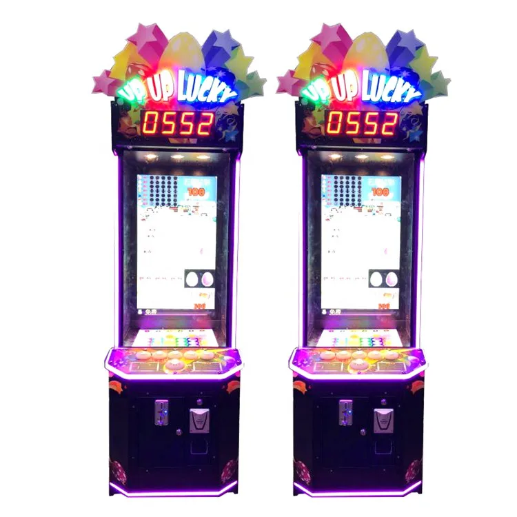 Threeplus Best sold coin operated game machine push button coin up up lucky game machine for kids