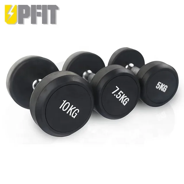 Factory Directly High Quality Cheap Professional Manufacture Tpu Urethane Dumbbell  With Customized Logo Sticker