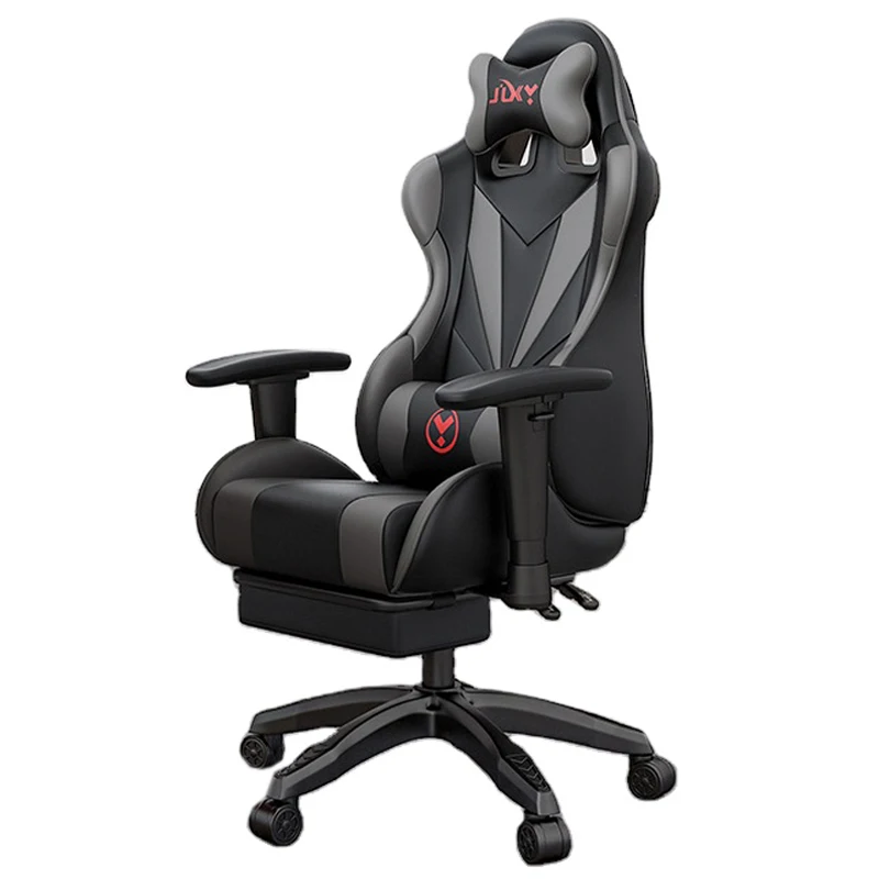 manufacture cheap comfortable high back pu leather reclining silla gamer computer chair gaming chair with footrest and massage
