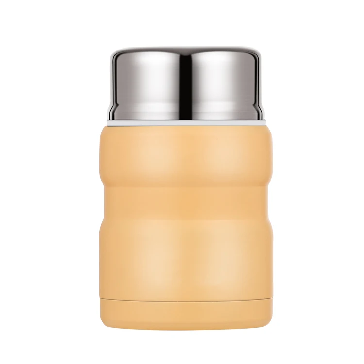 
New Design Straight Cup Vacuum Hot Food Insulated Stainless Steel Food Flasks 