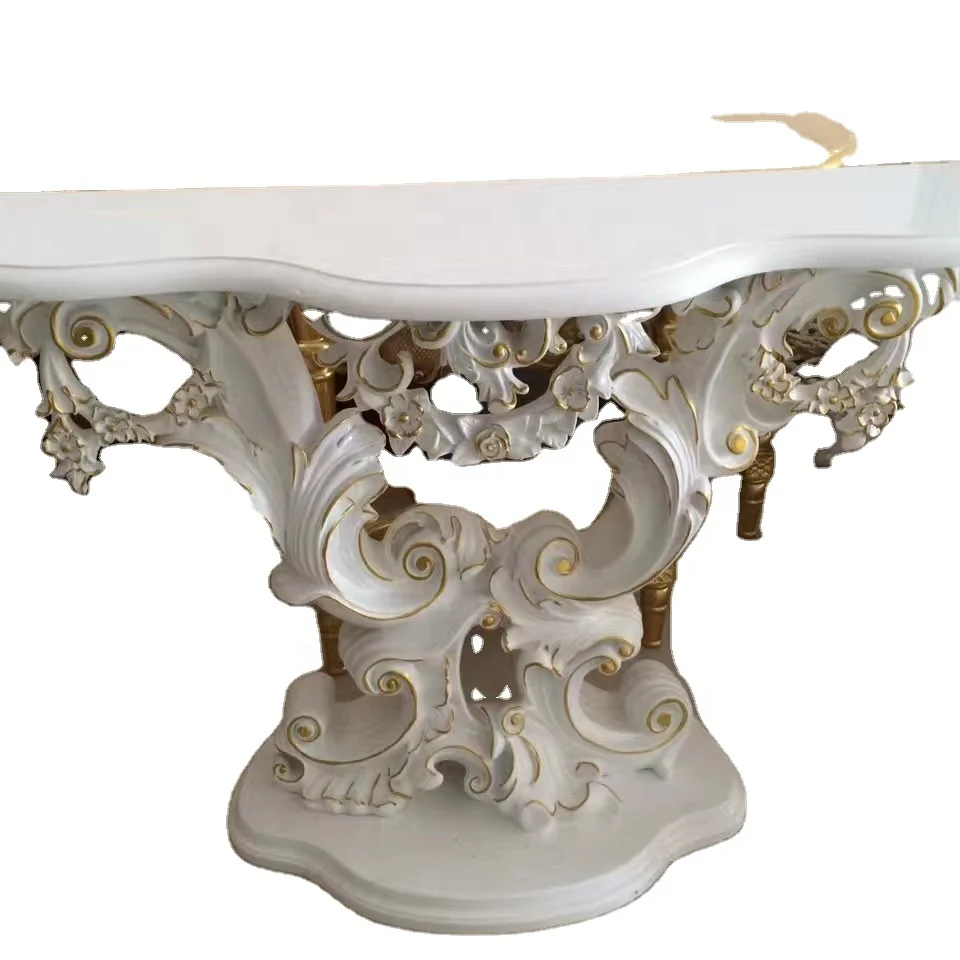 
European livingroom furniture italian classical passageway console table and entrance table for majilis 