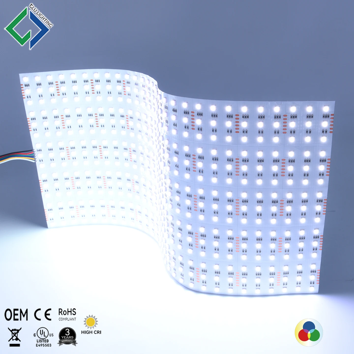 24V  high CRI Ra95 RGB CCT rgbww flex led panel light box film backlighting