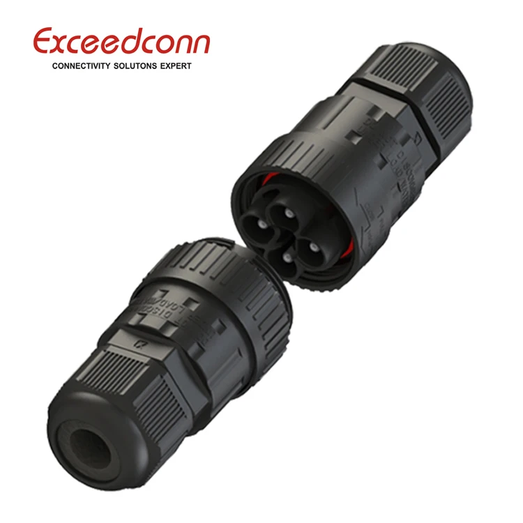 ip67 4 pin waterproof connector 2 pin 3 pin 4pin rgb led strip connector