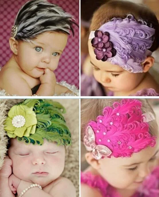 Baby Feather With White Red Colored dyed Curly Feather Pad curly goose feather Pad for kids