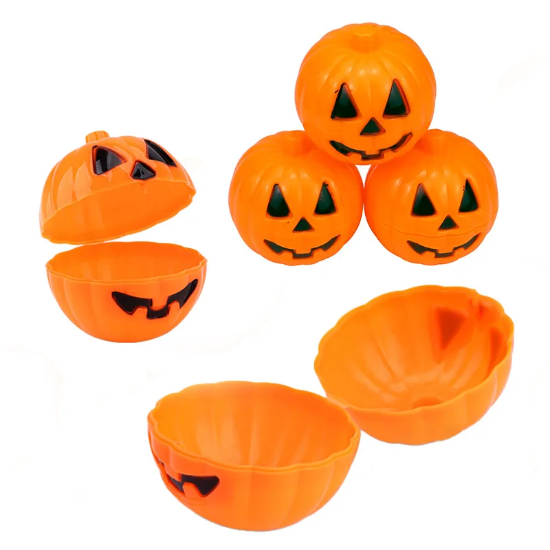 Easter & Halloween Mini Orange Pumpkin Decorations 5-7 Years Fillers Candy Toy Empty Egg Crafts Basket Stuffers Vending Machine