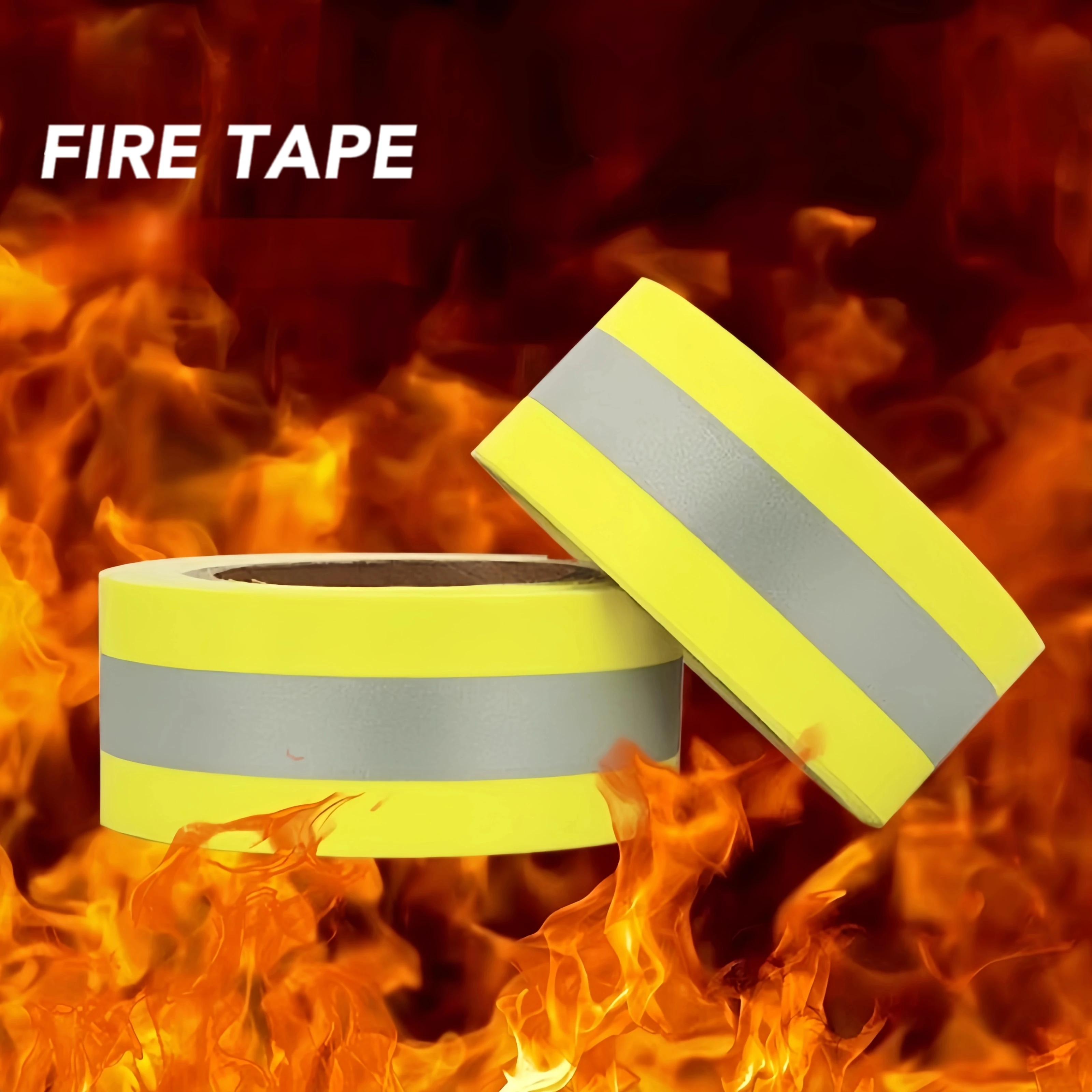 double color reflective flame retardant fireproof fire cotton tape fabric for safety production products