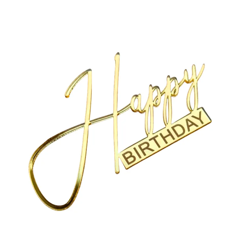 Happy Birthday cake decorating supplies Acrylic dora birthday party decoration Cake Topper cake decoration Supplier
