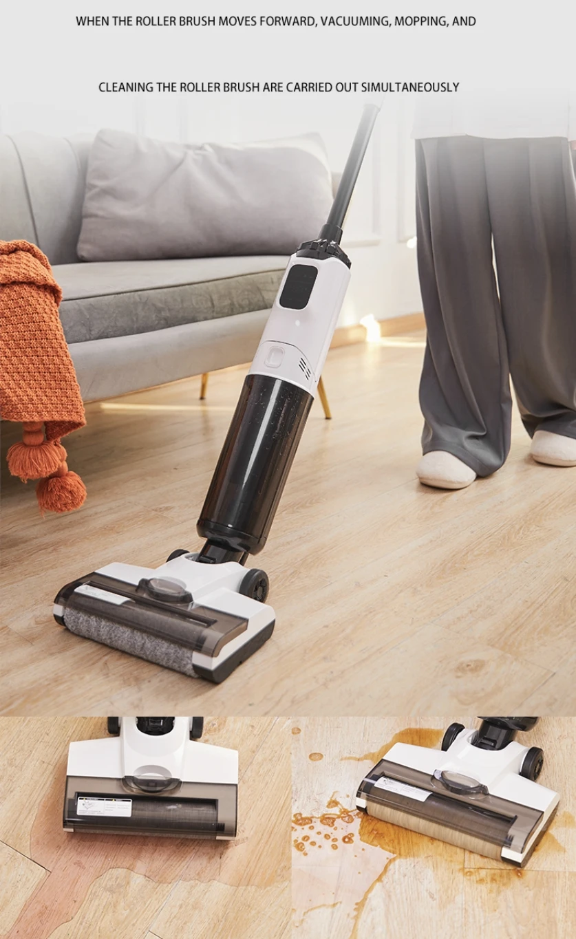 Smart floor washer USB Long Standby 2600 mAh BATTERY floor washer 480 ML carpet self cleaning commercial machine
