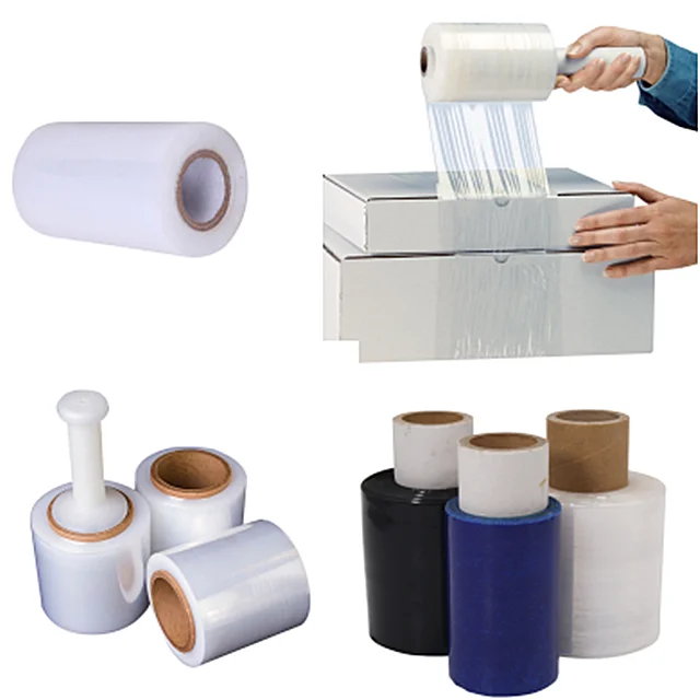 color mini roll stretch film clear baby roll shrink mini fillm