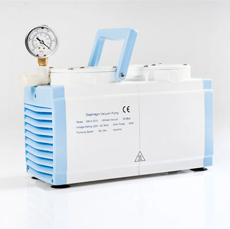 Double Pump Heads Diaphragm Vacuum Pump GM-0.5B for Lab Rotary Evaporation System and Lab Chemical Use