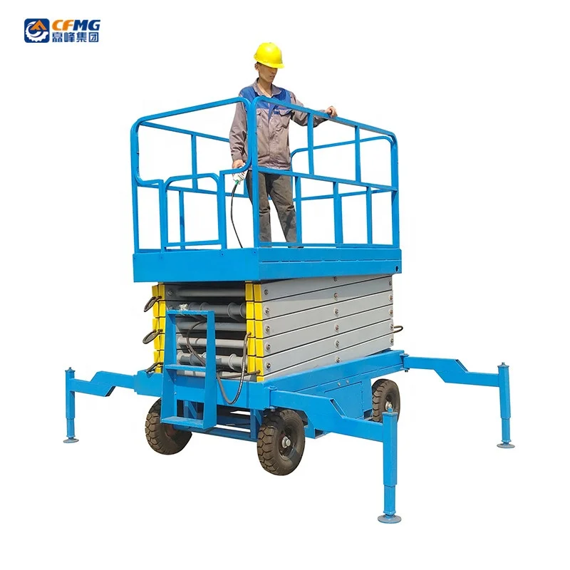 500 kg 4 5 6 8 9 10 11 12 14 16 18 20 meter electric remote control manual scissor lifting machine