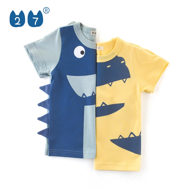 Kids Cute Design Dinosaur T Shirt Children Clothes For 2 To 10 Years Old Boy