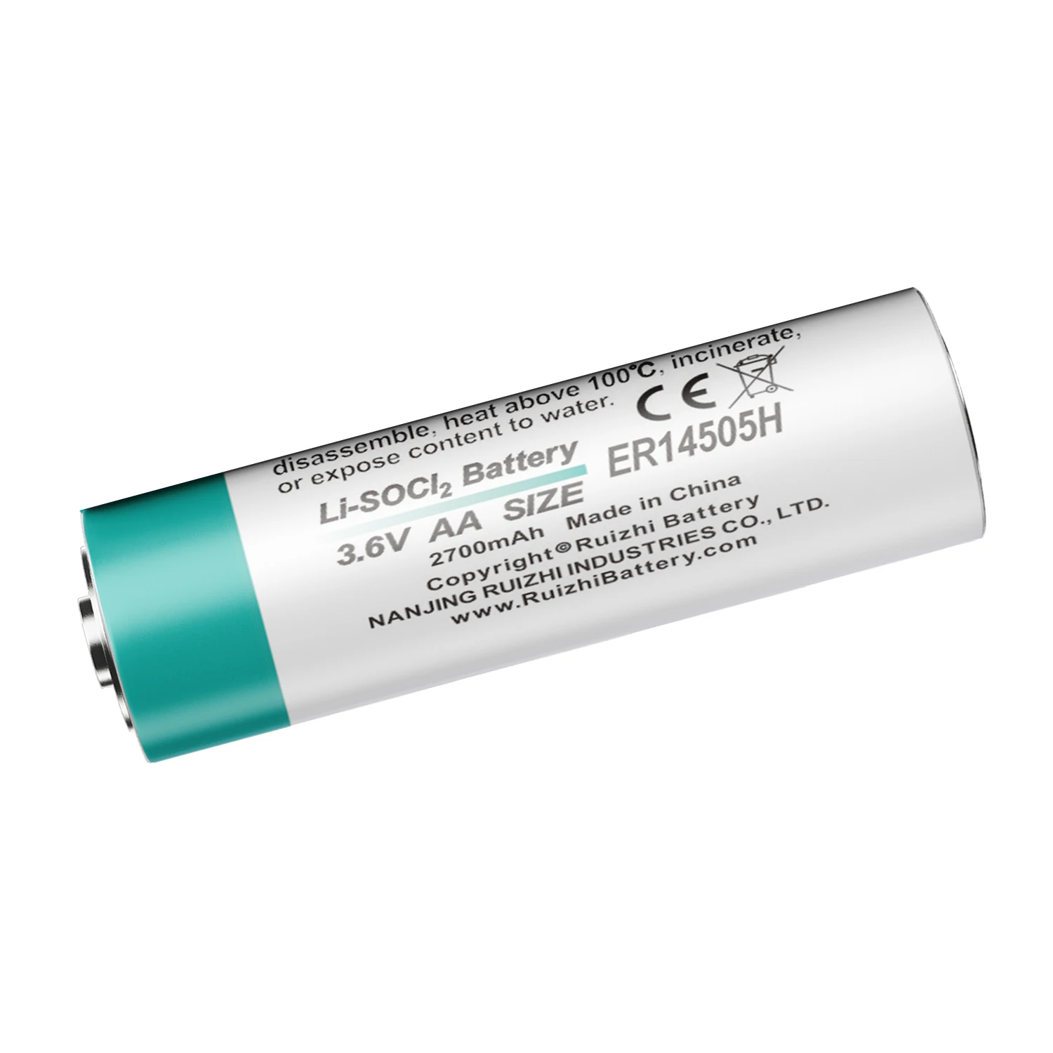 Заводские оптовые цены на литиевые батареи Ruizhi ER14505 3 6 V 2700mAh LiSoCI2 AA Battery