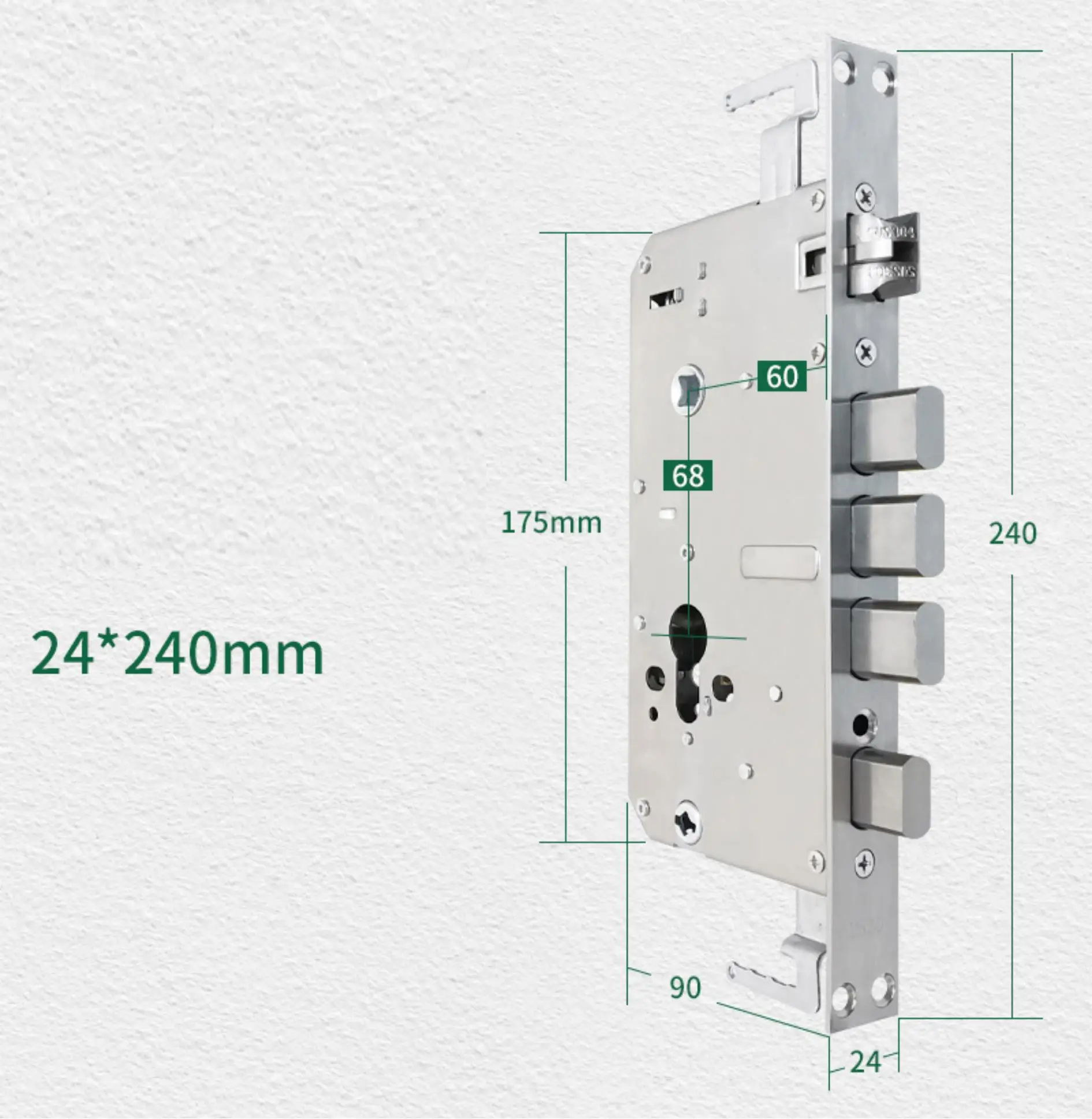 Цифровой смарт-замок из нержавеющей стали 6068 подъемник корпуса врезной для безопасности или деревянной двери